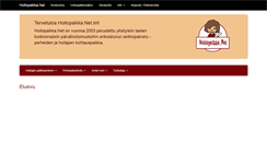 Desktop Screenshot of hoitopaikka.net